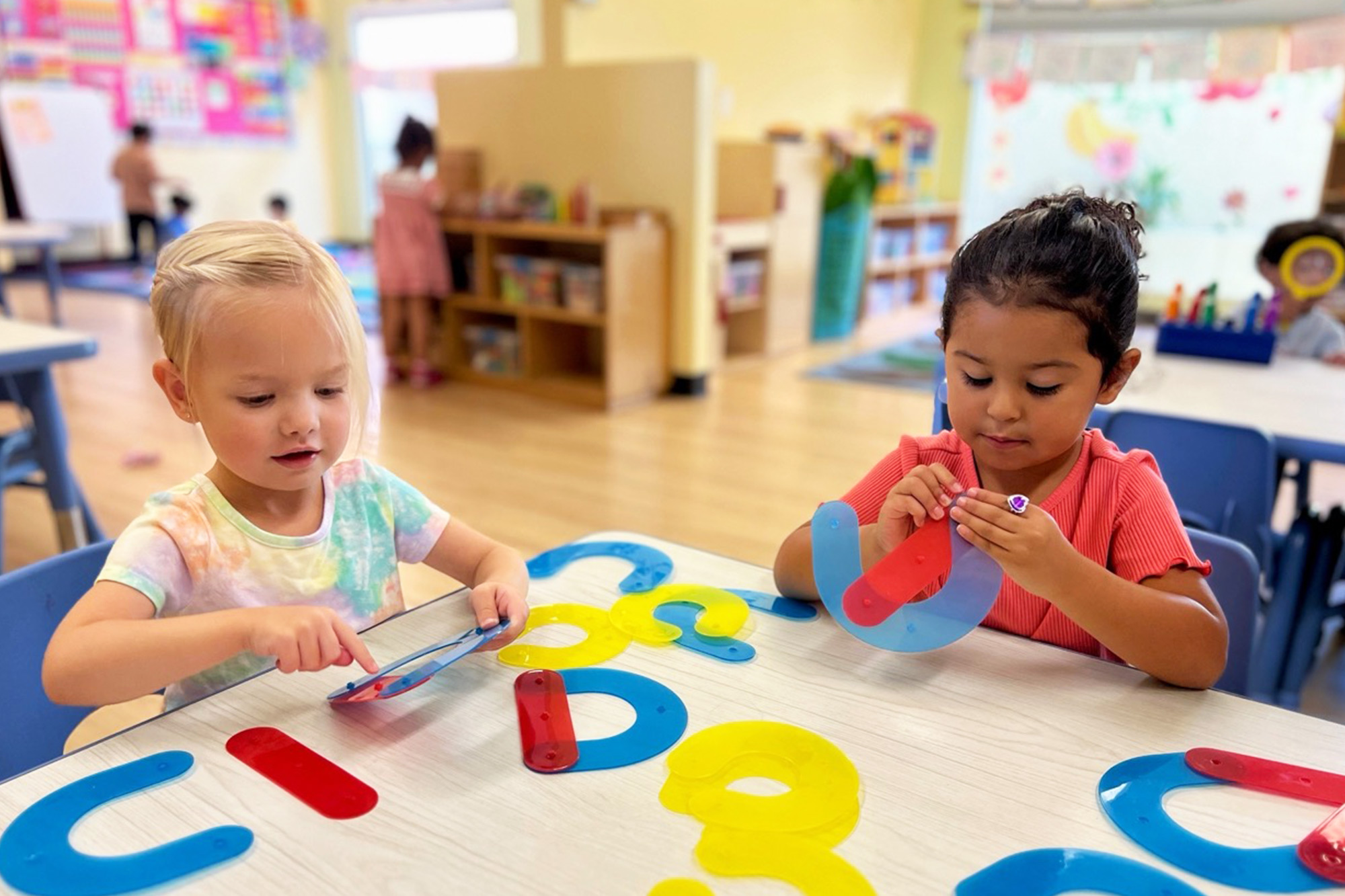Creative activity time at Placentia Preschool