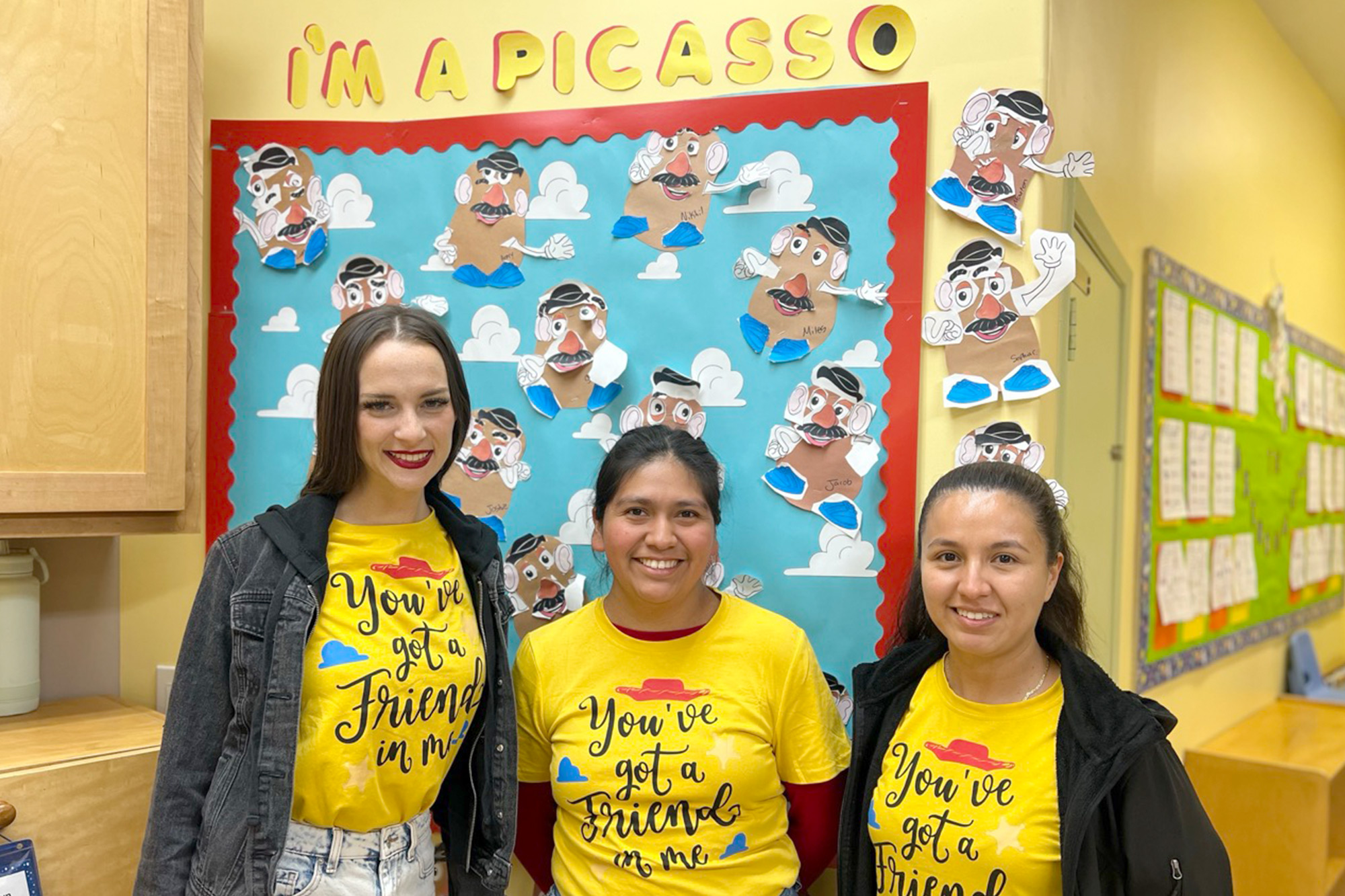 Staff in Yorba Linda Preschool posing for a group photo