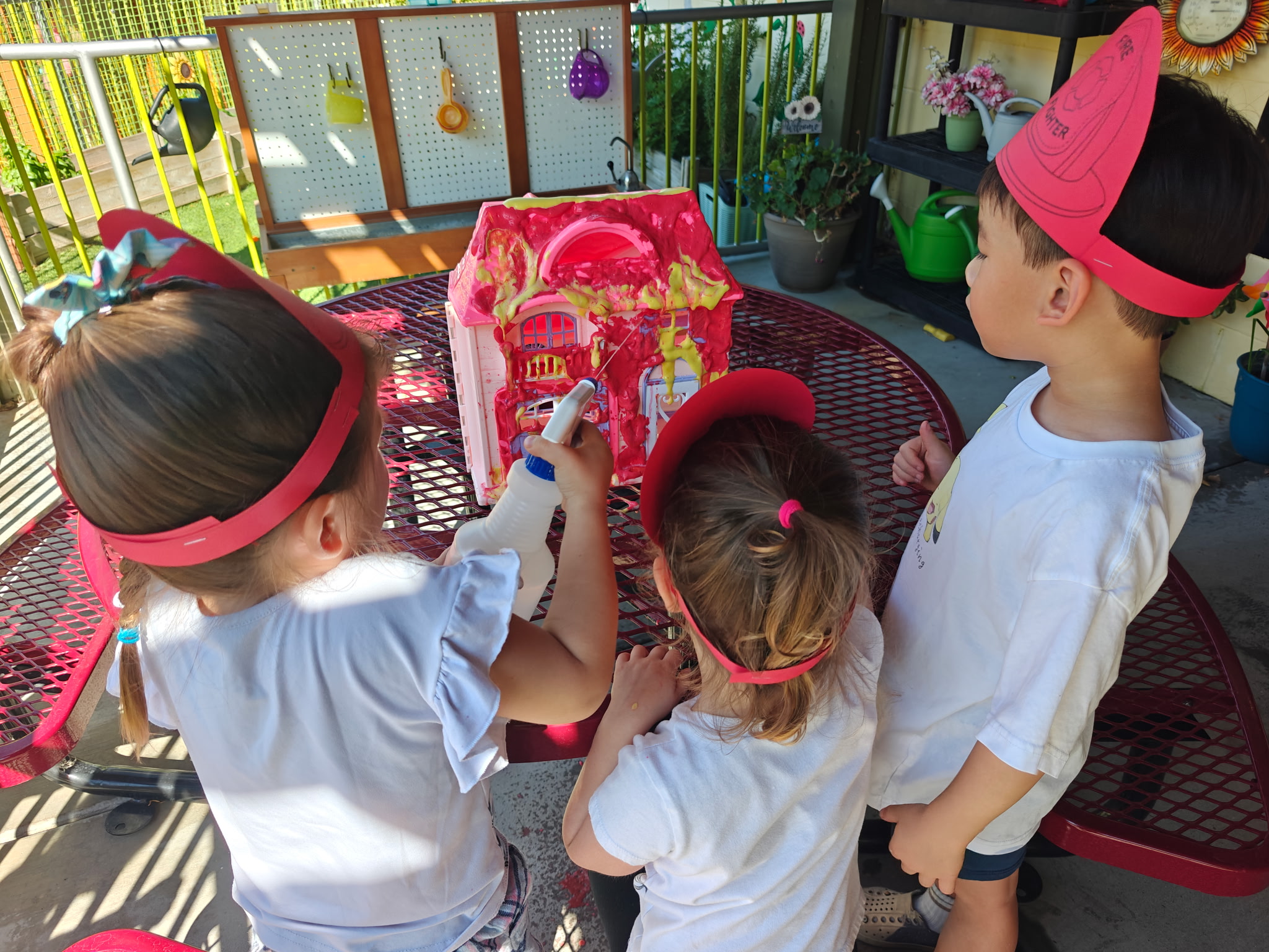 Creative activity time at Placentia Preschool